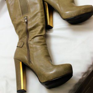 Guess Thigh High Platform Leather boots